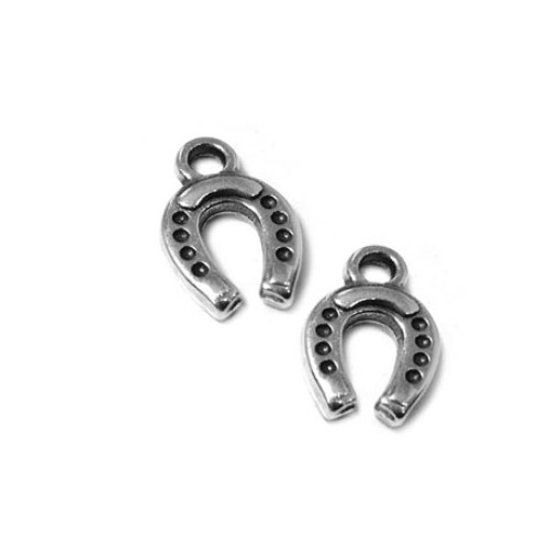 Horseshoe 10 mm Antique Silver