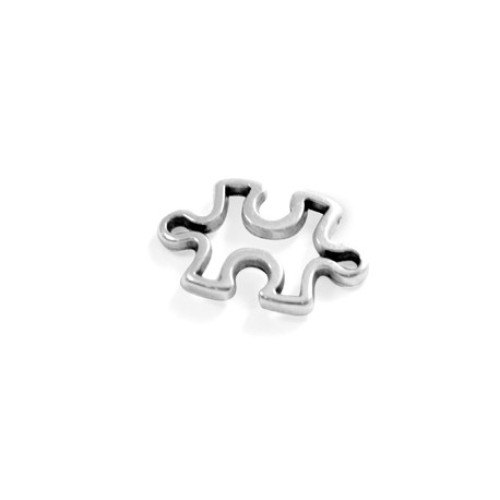 Puzzle 20x13 mm Antique Silver