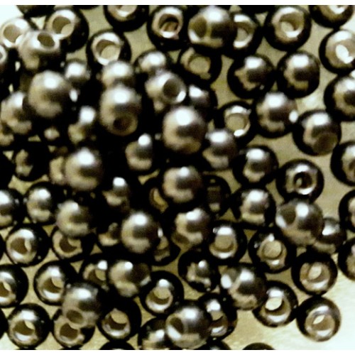 Zamak Bead 3.8 mm (Ø 1.3mm) Gunmetal 10 pcs.