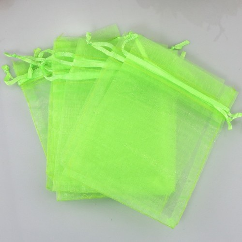 Organza Pouch Bags 9X12 cm Yellow Neon10 pcs.