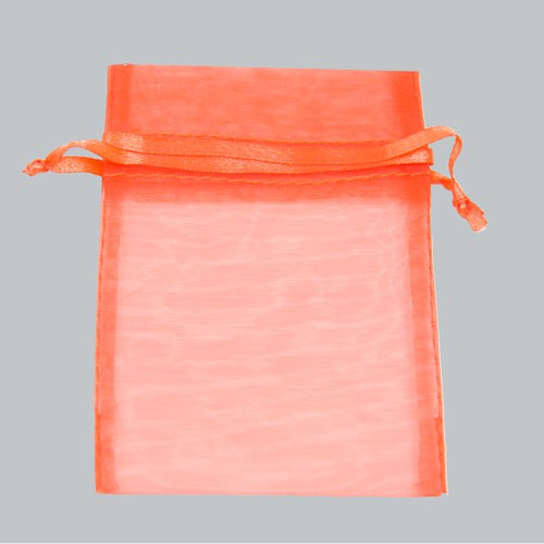 Organza Pouch bags 9Х12 cm Orange 10 pcs.