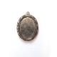 Pendant base 35/48 mm silver antique