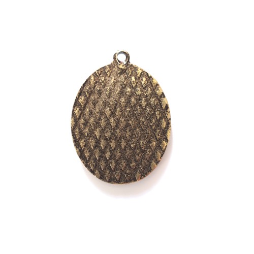 Pendant base 35/48 mm brass antique