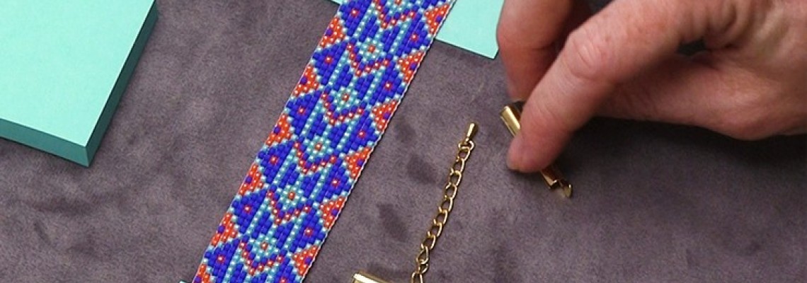 How to Finish Off Traditional Loom Work and Add a Slider Clasp