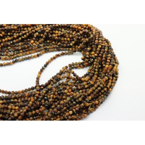 Tiger eye  Faceted 3mm