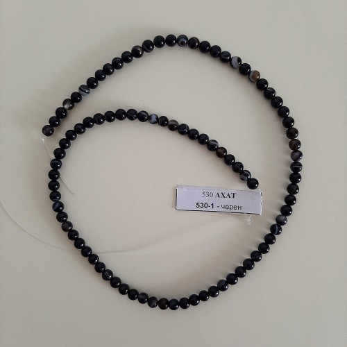 AGATE - black 4mm