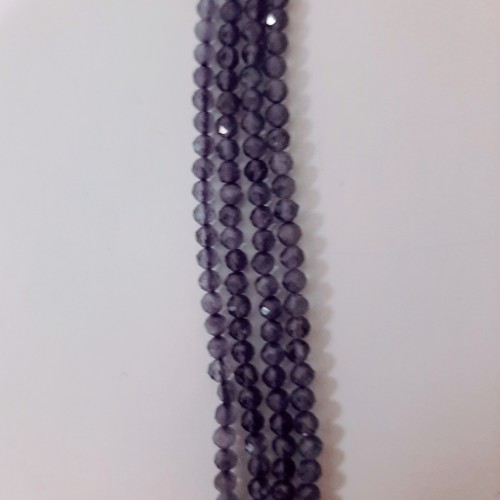 Cats Eye Dark Lavender Faceted 3mm