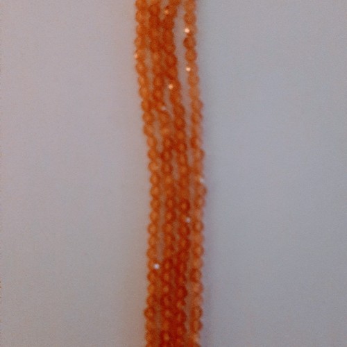 Cats Eye Orange Faceted 3mm