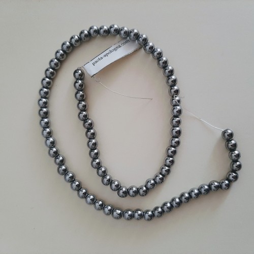 Hematite Steel Colour 6mm