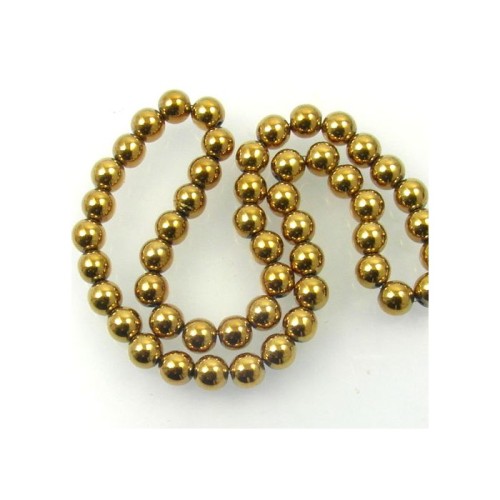 Hematite Gold Colour 3mm