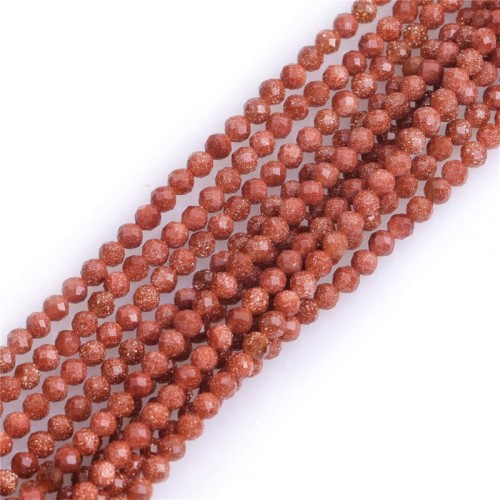 Sandstone  Brown Faceted 3 mm