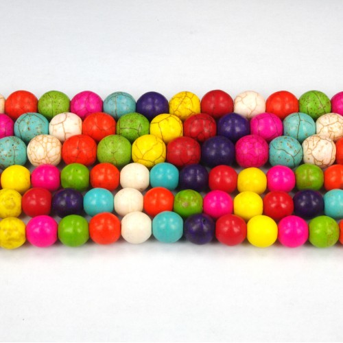 Howlite - Mixed Colours-  6mm