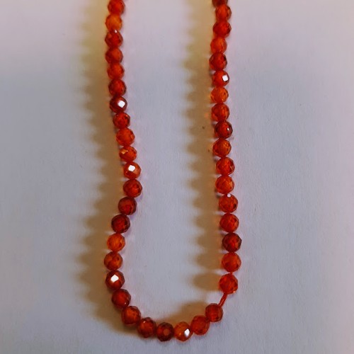 Topaz Orange Faceted 3 mm