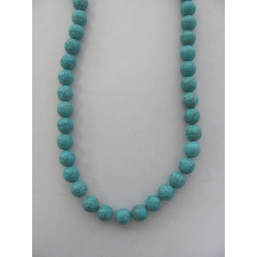 Howlite - turquoise blue2 mm