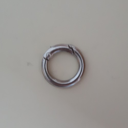 RING CLASP 20 mm RHODIUM COLOUR