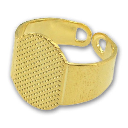 RING STAINLESS STEEL GOLD COLOUR