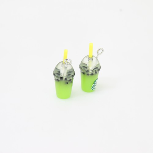 Lime Shake Cup With Straw Pendant