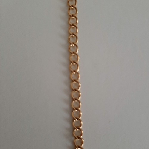 Stainless Steel Gold Foiled Flat Chain - 3 mm