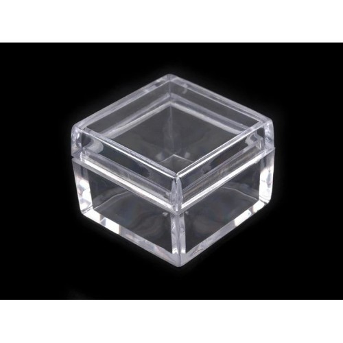 Square Plastic Container 2.5x2.5x1.5 cm 12 PCS. SET