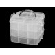 Plastic box / briefcase 3-story with handle