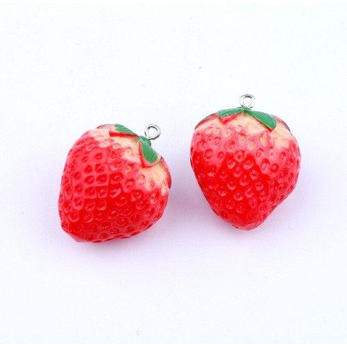 Strawberry Pendant 3D Small